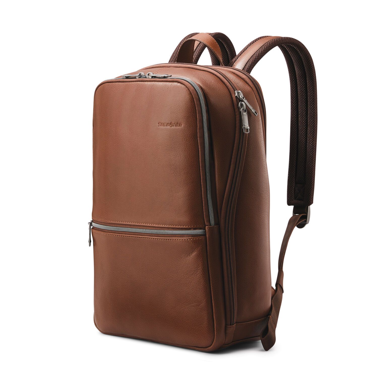 samsonite leather backpack