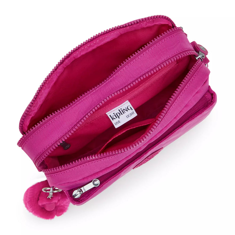 Kipling Abanu Medium Crossbody Bag - Glowing Fuchsia