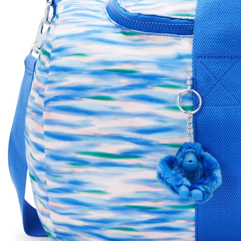 Kipling Argus Sac de voyage moyen imprimé - Diluted Blue