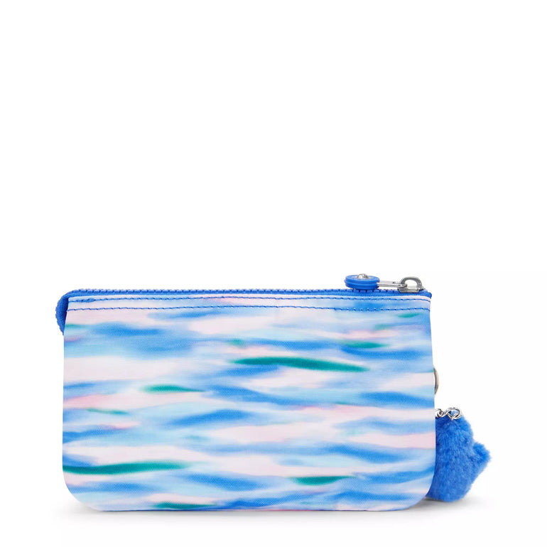 Kipling Creativity Large Printed Pouch - Diluted Blue