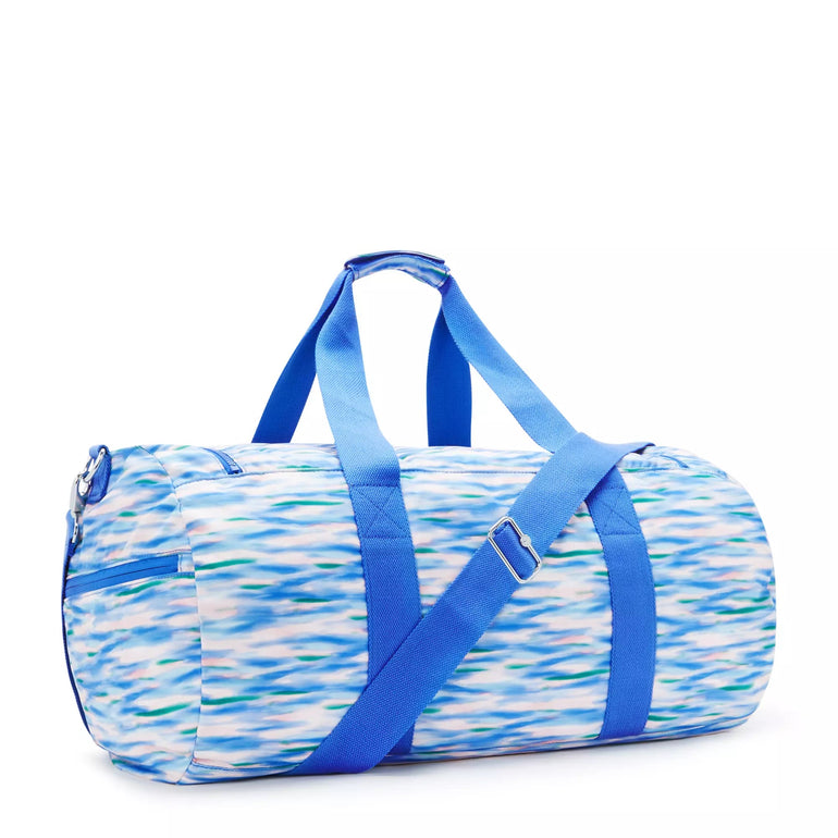 Kipling Argus Sac de voyage moyen imprimé - Diluted Blue