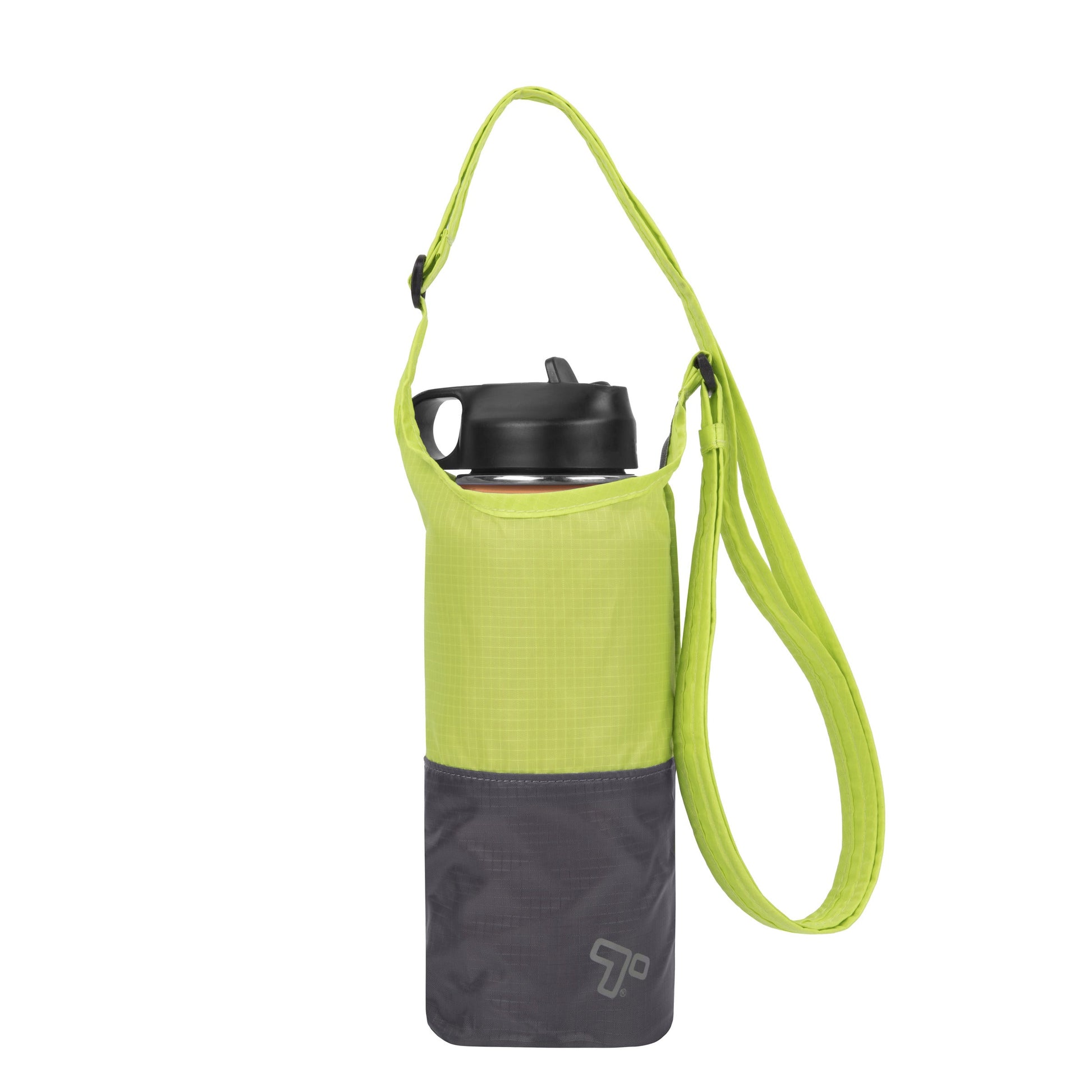 Travelon Packable Water Bottle Tote - Lime/Gray