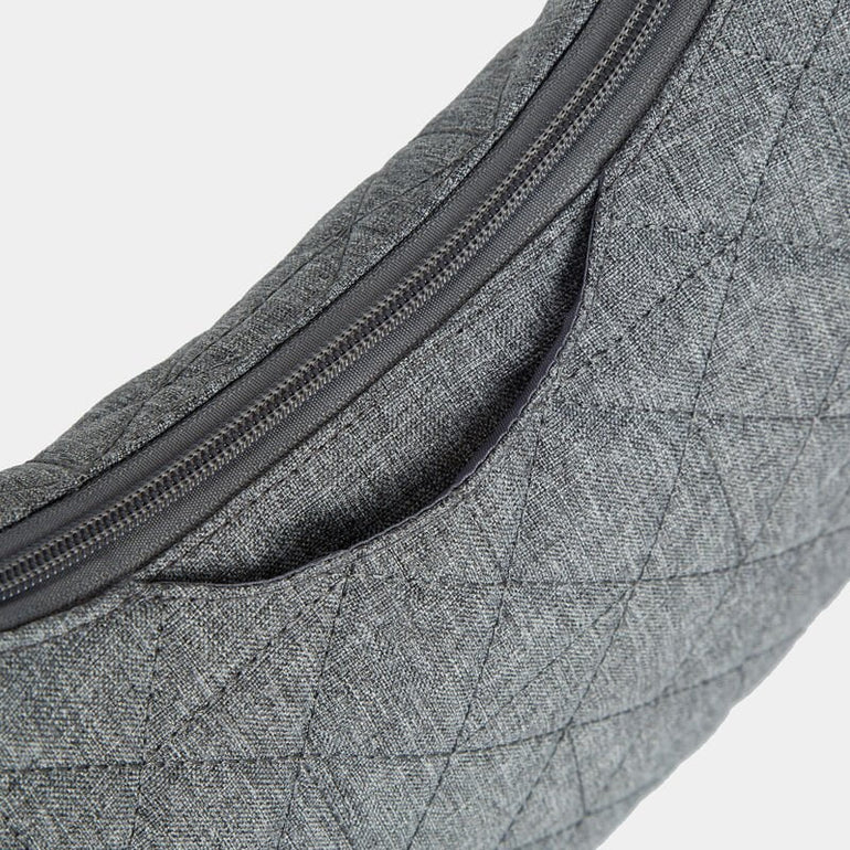 Travelon Boho Sac à bandoulière décontracté anti-vol  - Geo Gray Heather