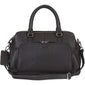 Mancini Pebbled Jennifer Leather Satchel Bag