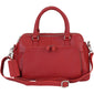 Mancini Pebbled Jennifer Leather Satchel Bag