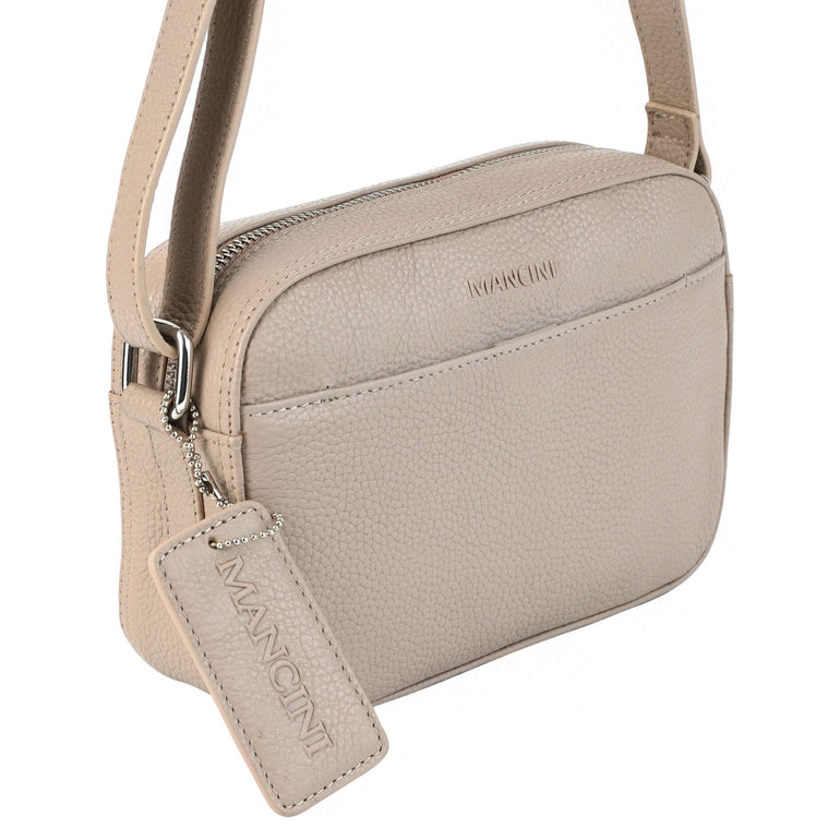 Mancini Pebbled Clara Small Crossbody Bag