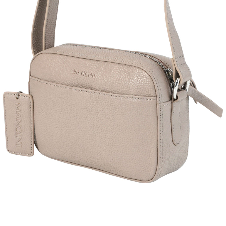 Mancini Pebbled Clara Small Crossbody Bag