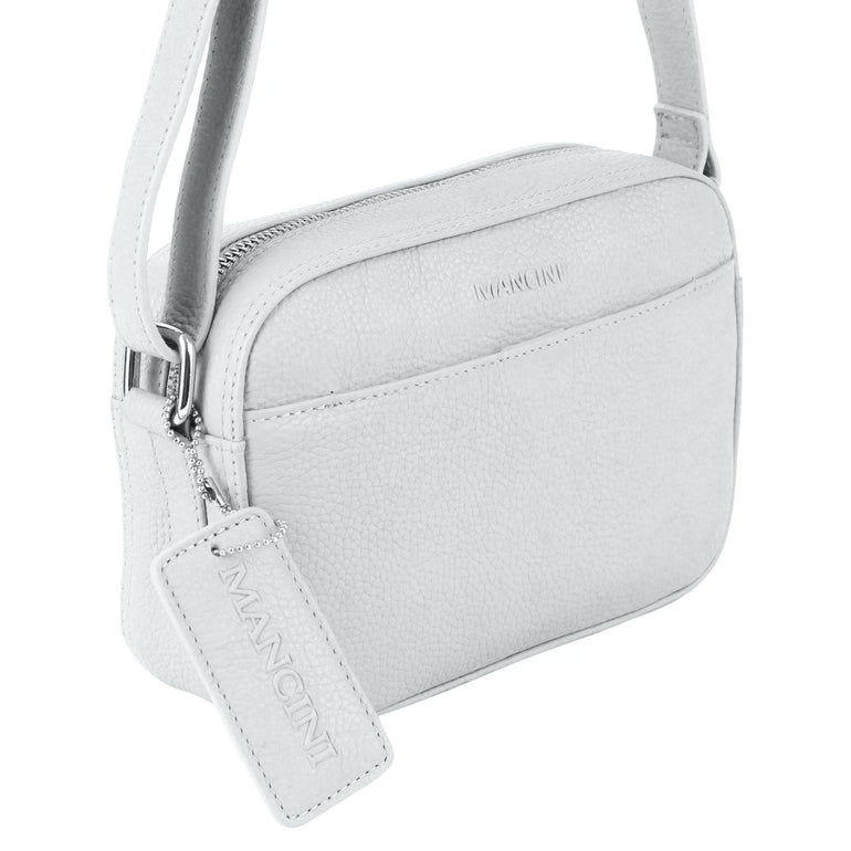 Mancini Pebbled Clara Small Crossbody Bag