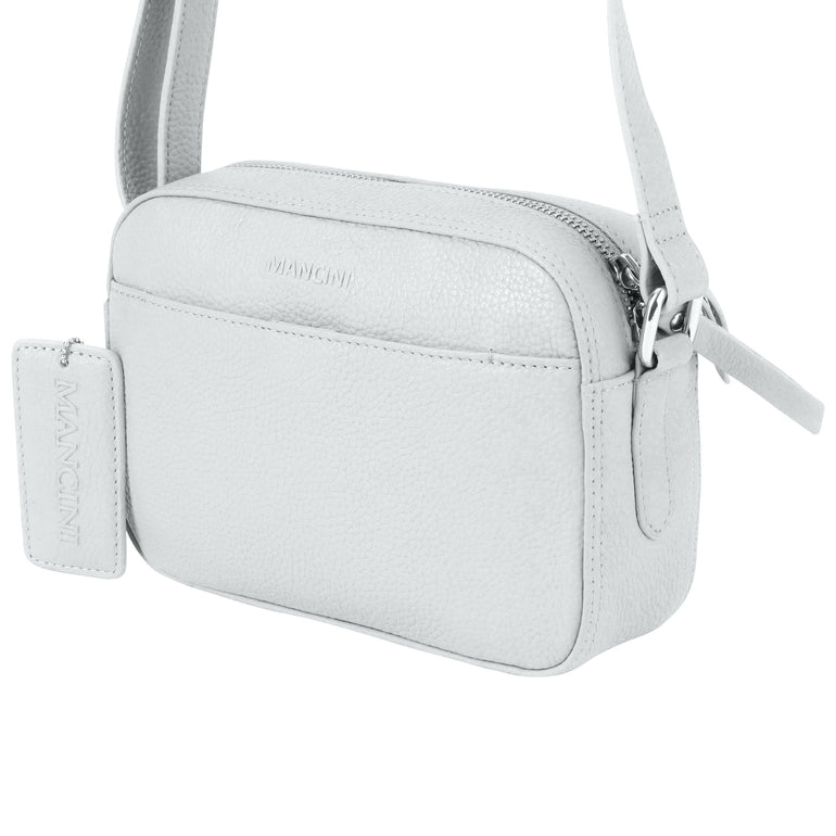 Mancini Pebbled Clara Small Crossbody Bag