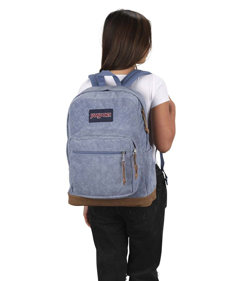 JanSport Right Pack Expressions Sac à dos - Embossed Hearts Blue