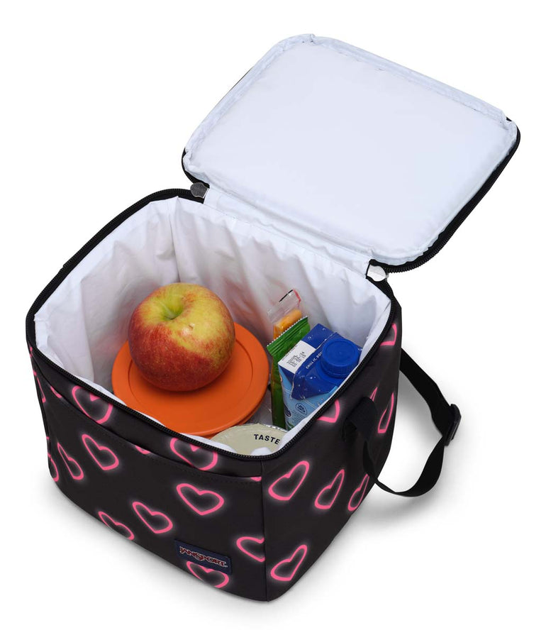 JanSport Super Snack Sac à lunch - Happy Hearts Black