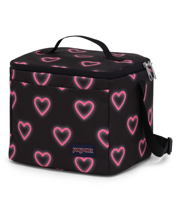 JanSport Super Snack Sac à lunch - Happy Hearts Black