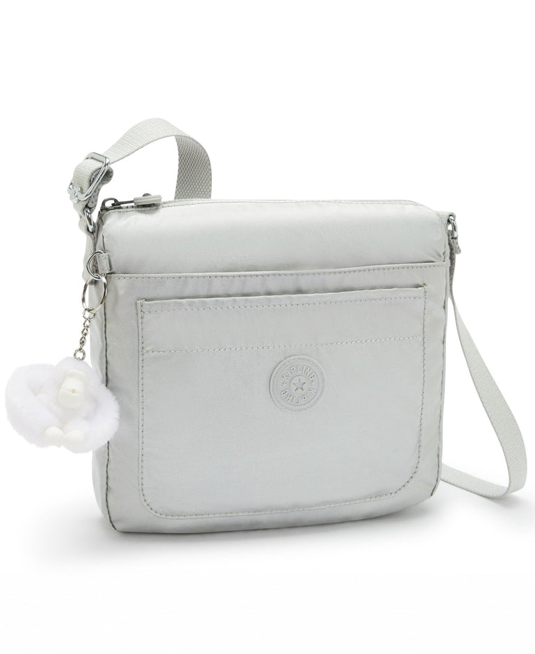 Kipling Sebastian Metallic Crossbody Bag - New Bright Metallic