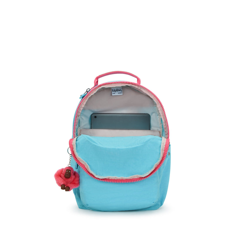 Kipling Seoul Small Tablet Backpack - Blue Sea Combo