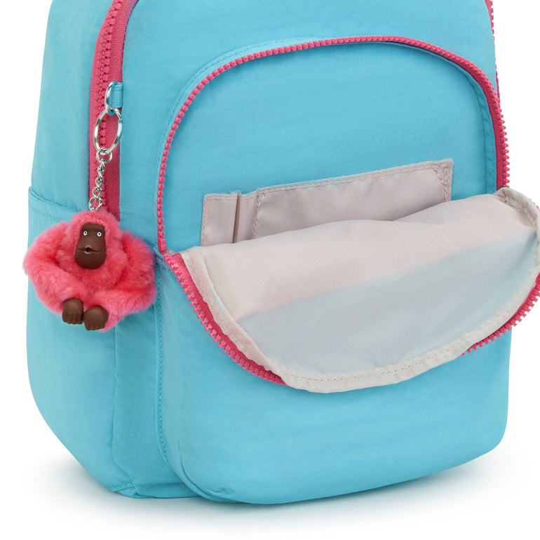 Kipling Seoul Small Tablet Backpack - Blue Sea Combo