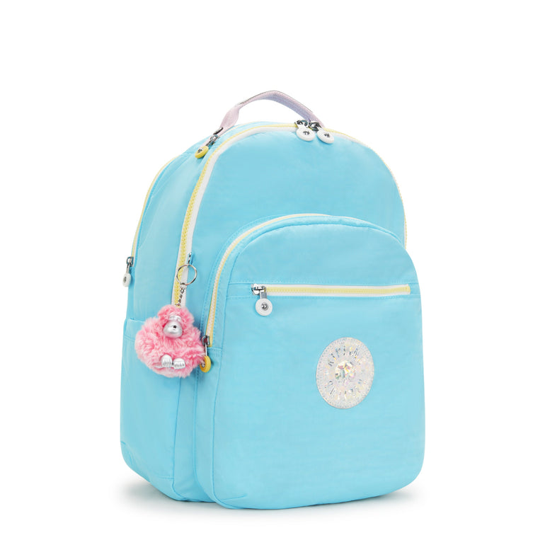 Kipling Seoul Extra Large 17" Laptop Backpack - Blue Sea Mix