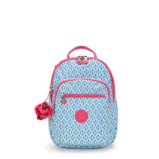 Kipling Seoul Small Printed Tablet Backpack - Dreamy Geo C