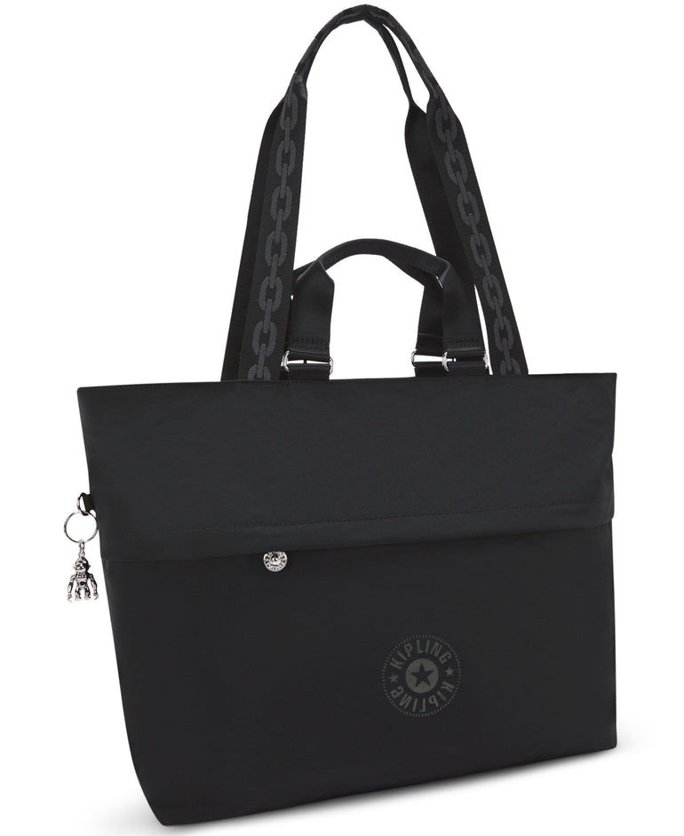 Kipling Charleen Satin Sac fourre-tout pour ordinateur portable 15 po - Endless Black F24