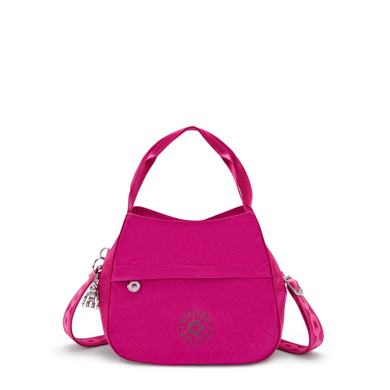 Kipling Bahar Sac d’épaule en satin - Fuchsia Night