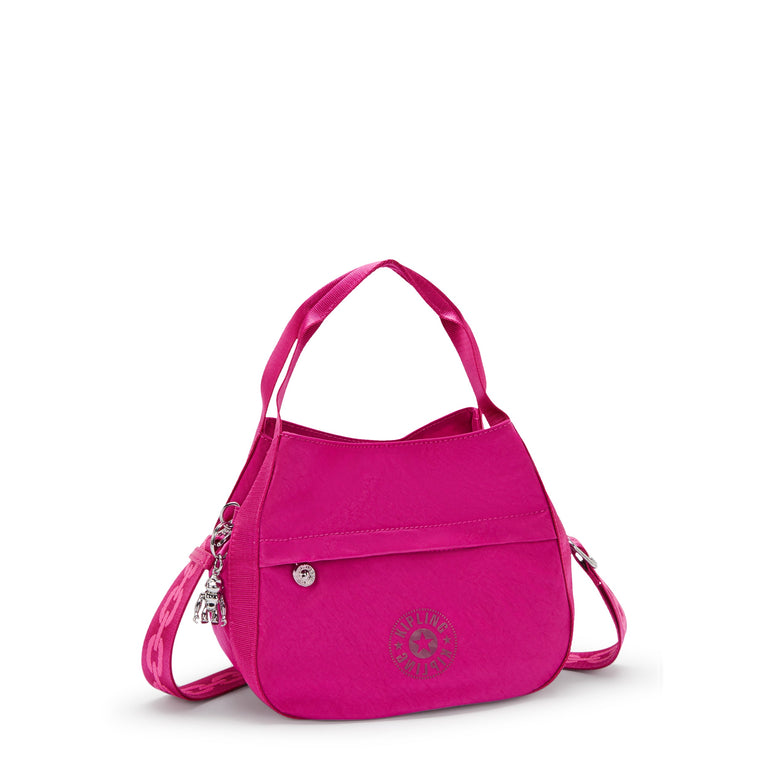 Kipling Bahar Sac d’épaule en satin - Fuchsia Night