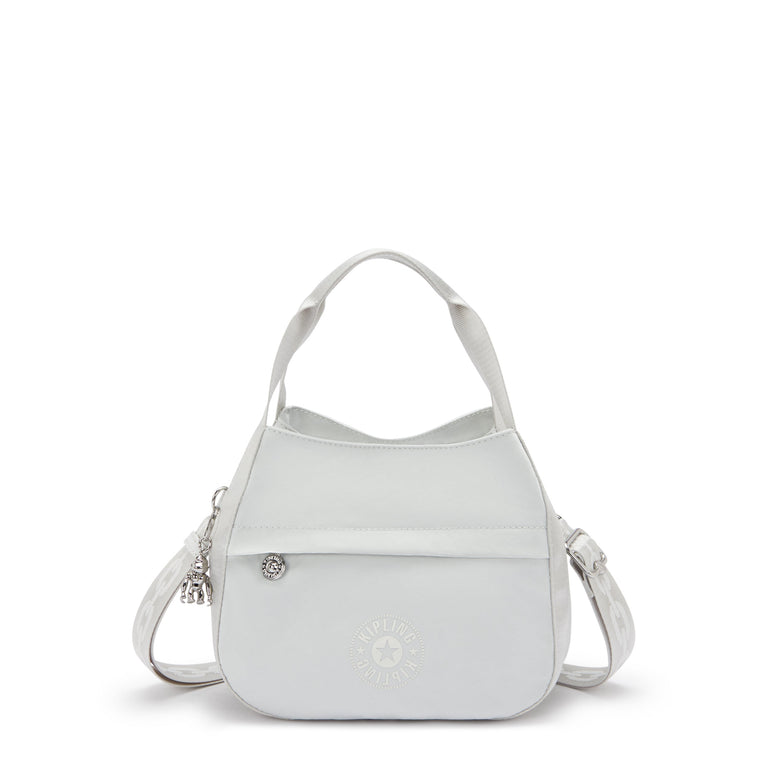 Kipling Bahar Sac d’épaule en satin - Silver Night