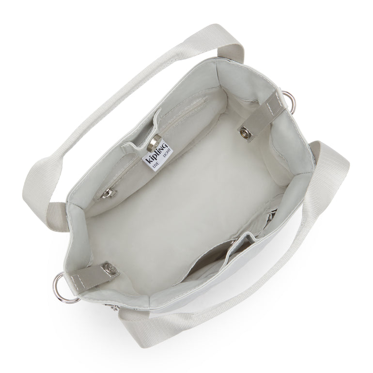 Kipling Bahar Sac d’épaule en satin - Silver Night