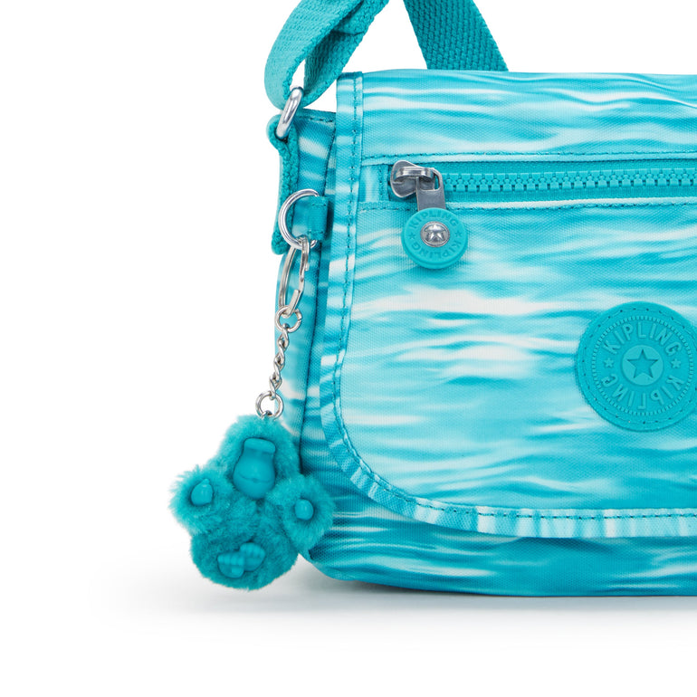 Kipling Sabian Sac bandoulière mini imprimé - Aqua Pool