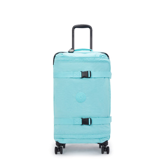 Kipling Spontaneous Medium Rolling Luggage - Deepest Aqua