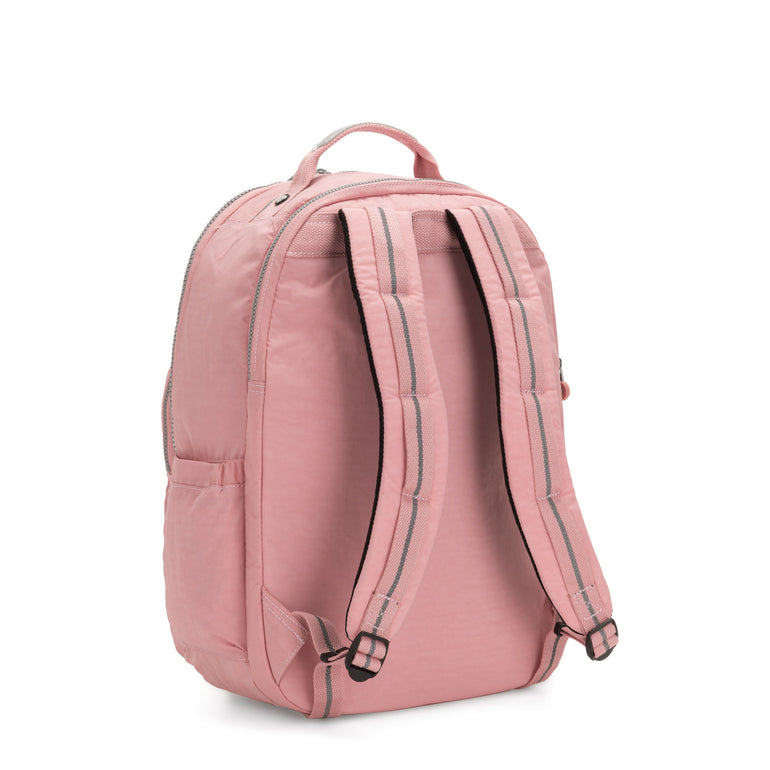 Kipling Seoul Très Grand Sac à Dos pour Ordinateur de 17" - Bridal Rose