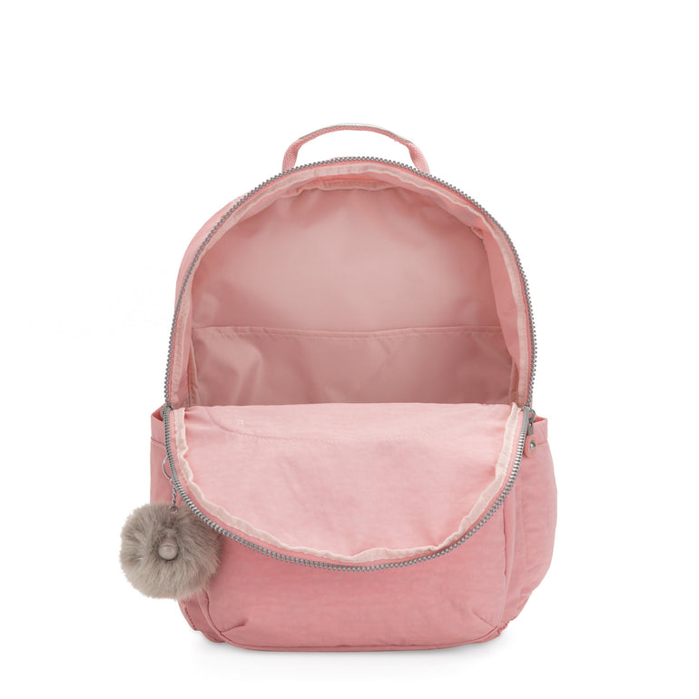 Kipling Seoul Très Grand Sac à Dos pour Ordinateur de 17" - Bridal Rose