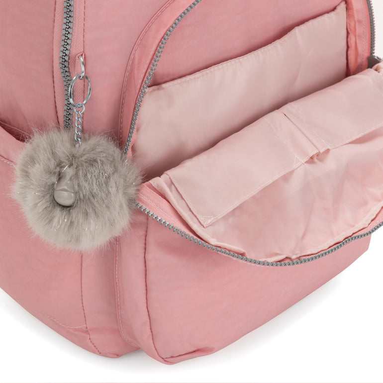 Kipling Seoul Très Grand Sac à Dos pour Ordinateur de 17" - Bridal Rose