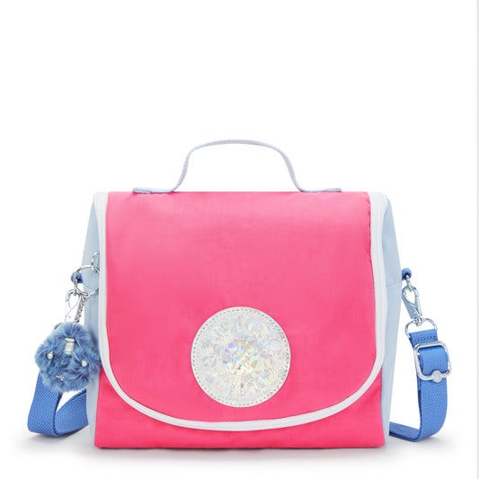 Kipling New Kichirou Lunch Bag - Happy Pink Mix