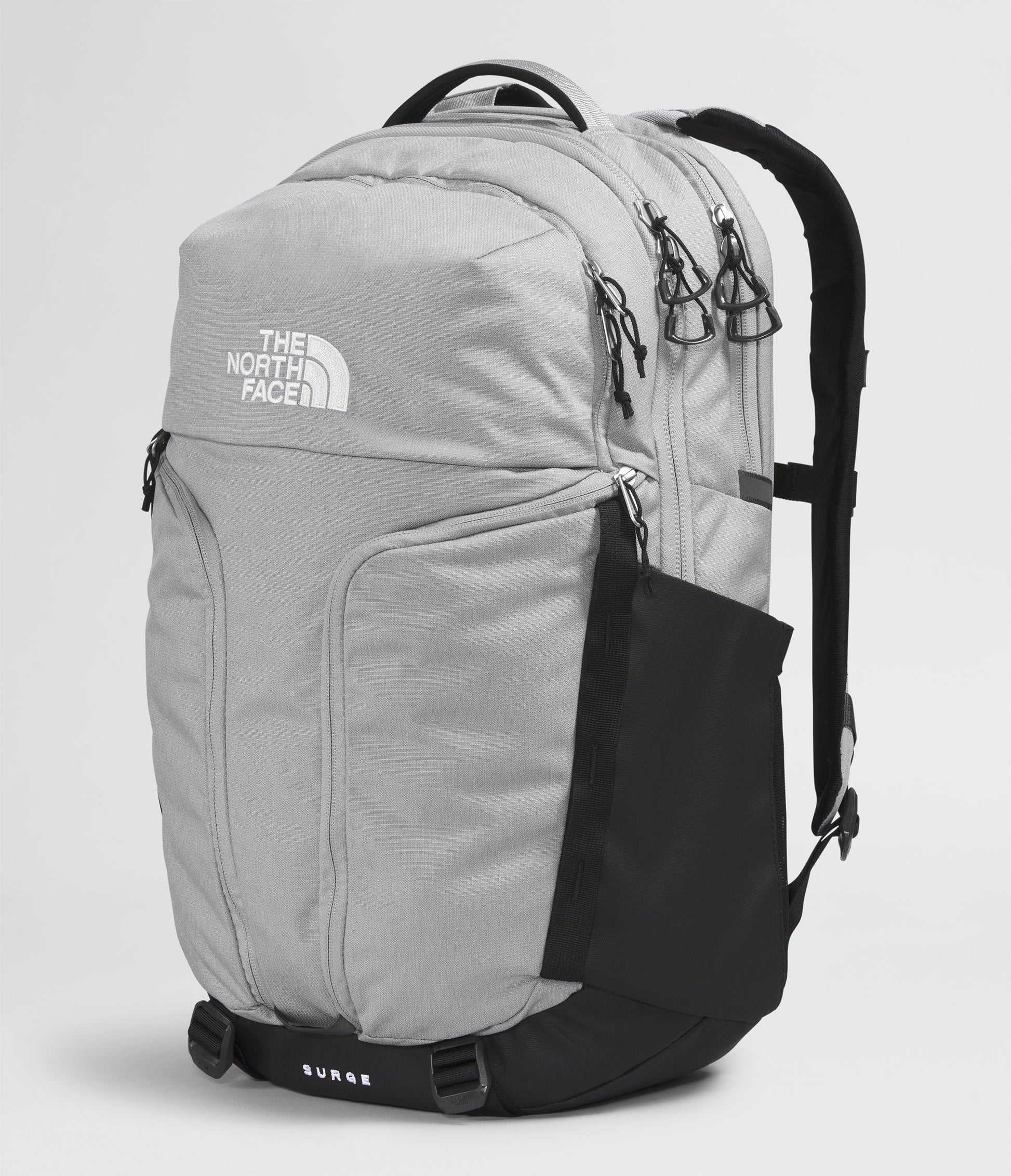 The North Face Surge Backpack - Meld Grey Dark Heather/TNF Black