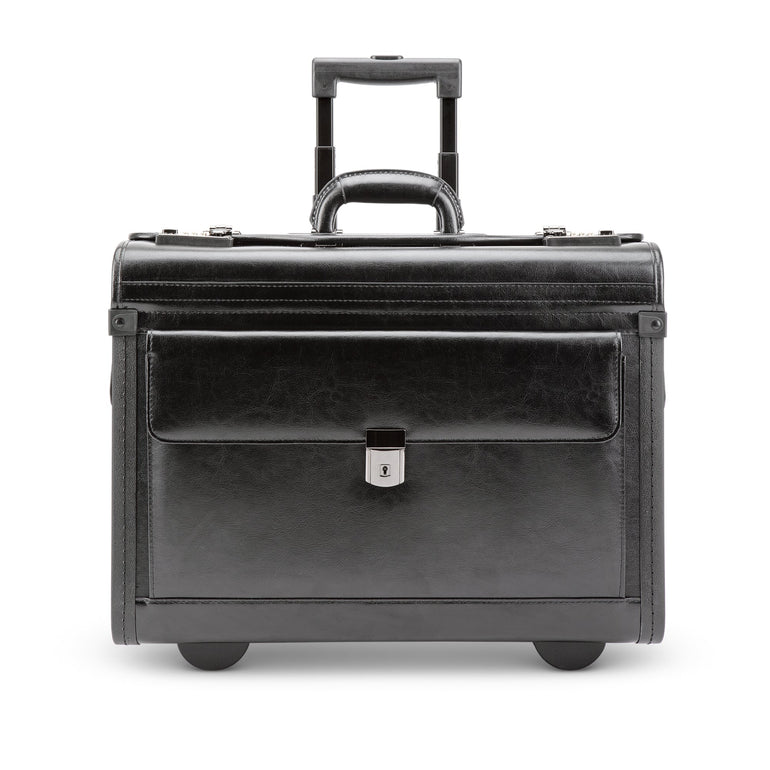 Nextech Valise à roulettes en cuir pour catalogue