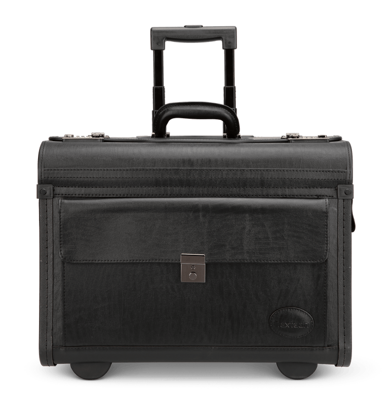 Nextech Valise catalogue roulante en similicuir