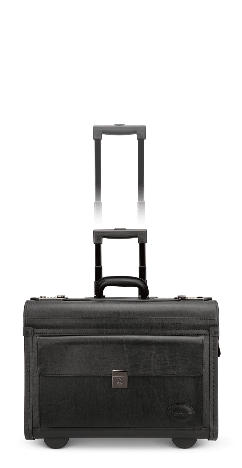 Nextech Valise catalogue roulante en similicuir