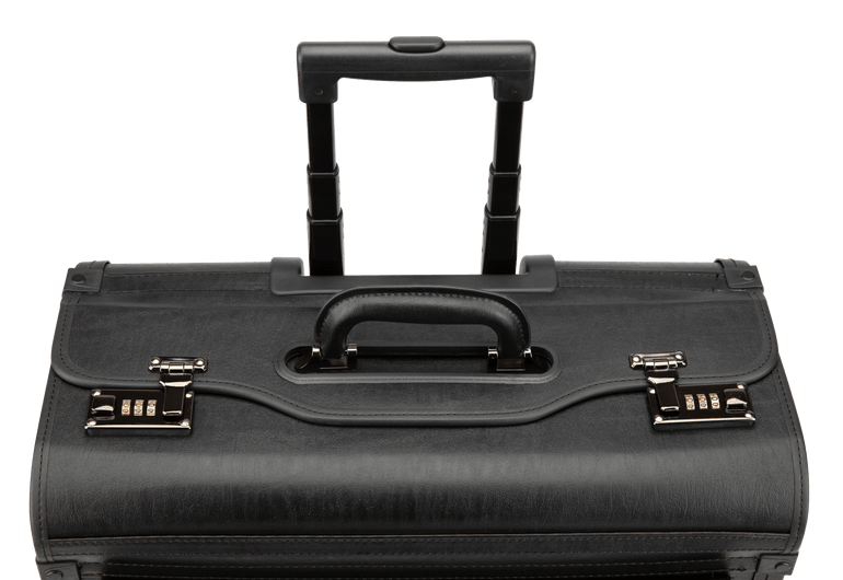 Nextech Valise catalogue roulante en similicuir