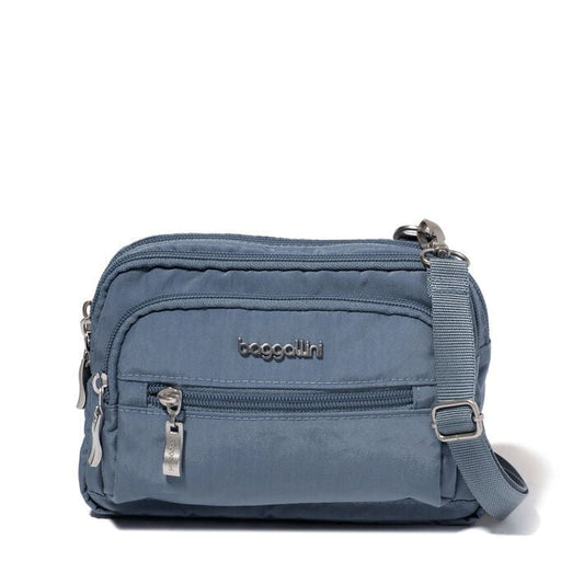 Baggallini Triple Zip Sac à Bandoulière