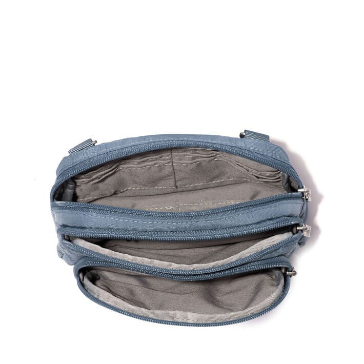 Baggallini Triple Zip Sac à Bandoulière