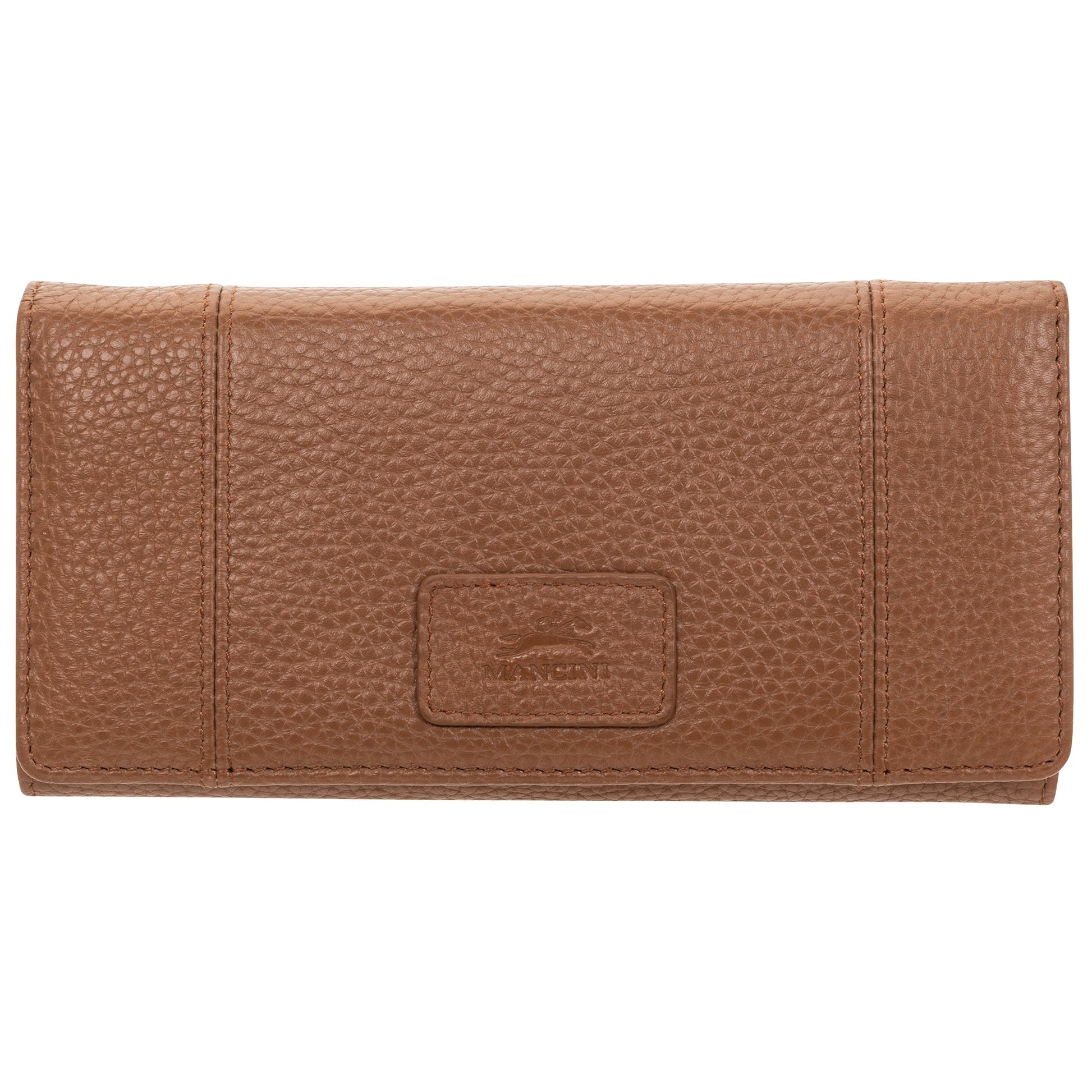 Mancini PEBBLE RFID Trifold Wallet - Camel