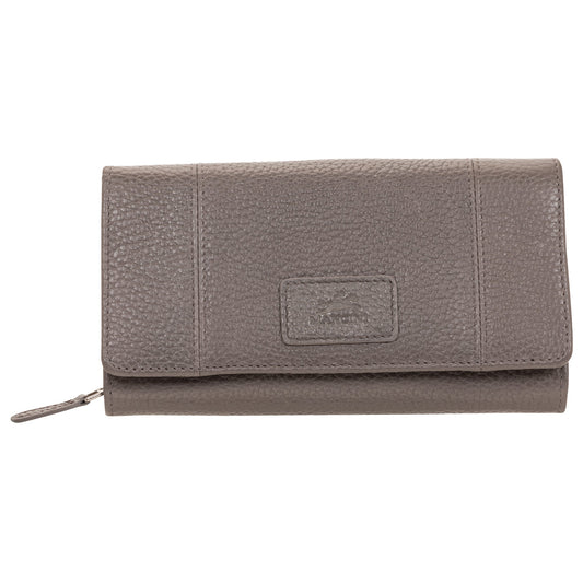 Mancini PEBBLE RFID Medium Clutch Wallet - Grey