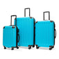 Explorer Pop Collection 3 Piece Expandable Spinner Luggage Set - Teal