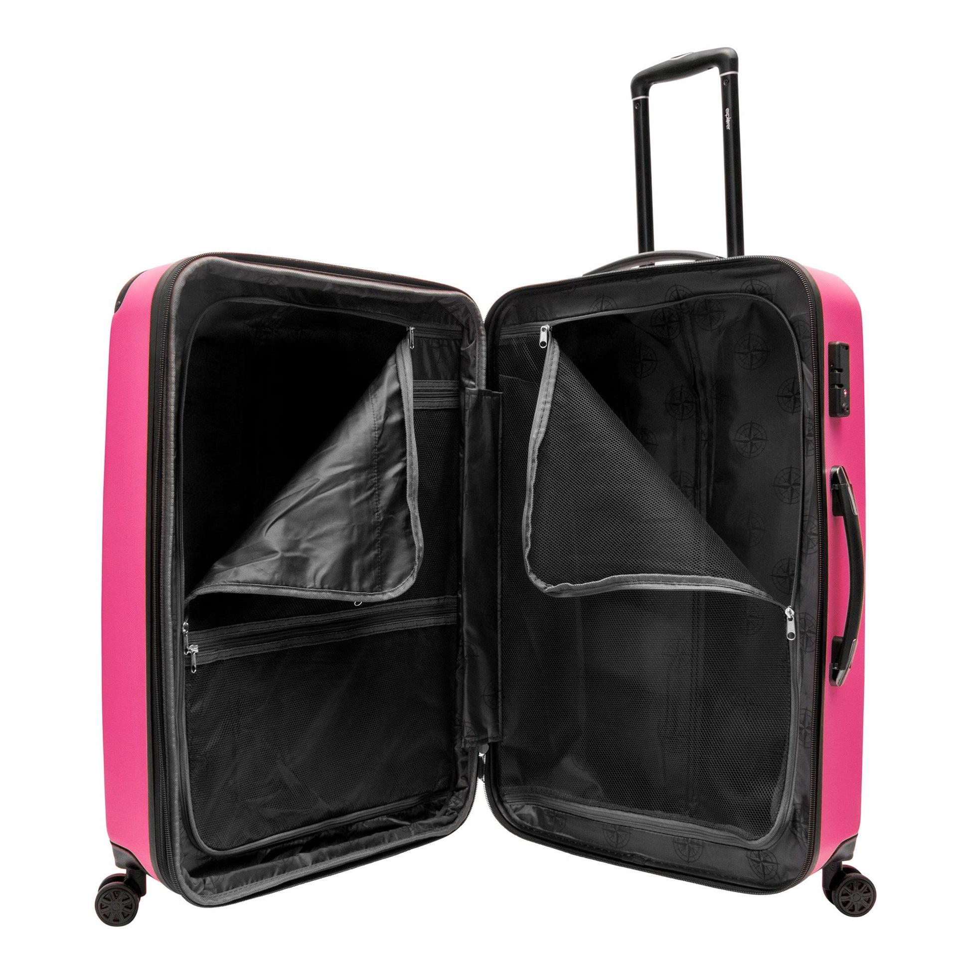 Explorer Pop Collection 3 Piece Expandable Spinner Luggage Set