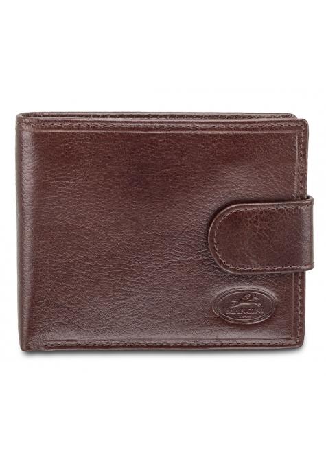 Mancini EQUESTRIAN-2 Deluxe Men’s Wallet with Coin Pocket - Brown